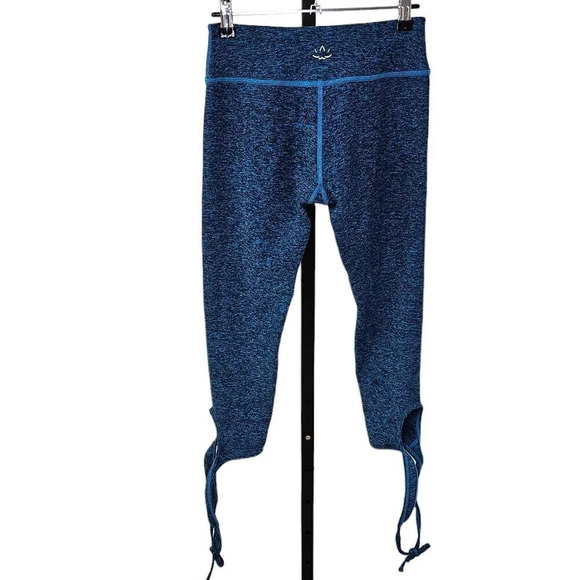 Beyond Yoga Womens Ankle Tie Crop Space Dye Leggings Blue Size Medium - Picture 2 of 9
